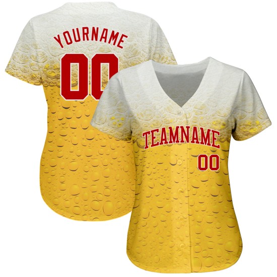 Design Bier Authentische Blase Muster 3D Jersey Custom Baseball Von Glas In Design Bier Authentische Blase Muster 3D Jersey Custom Baseball Von Glas In